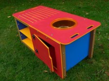 Outdoor Kitchen Play Sink Unit | Double size | Recycled Plastic HDPE
